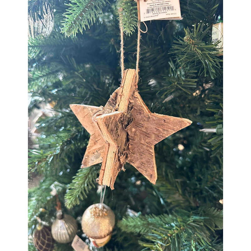 Birch Ornament - Star