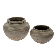 Indaba Relic Stoneware Vase - Small