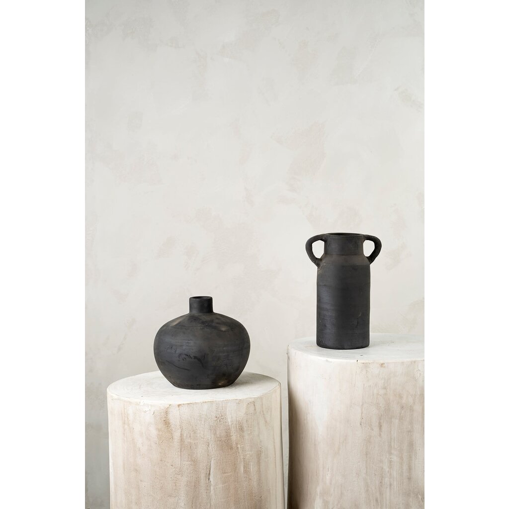 Indaba Aegina Burnt Terracotta Vase