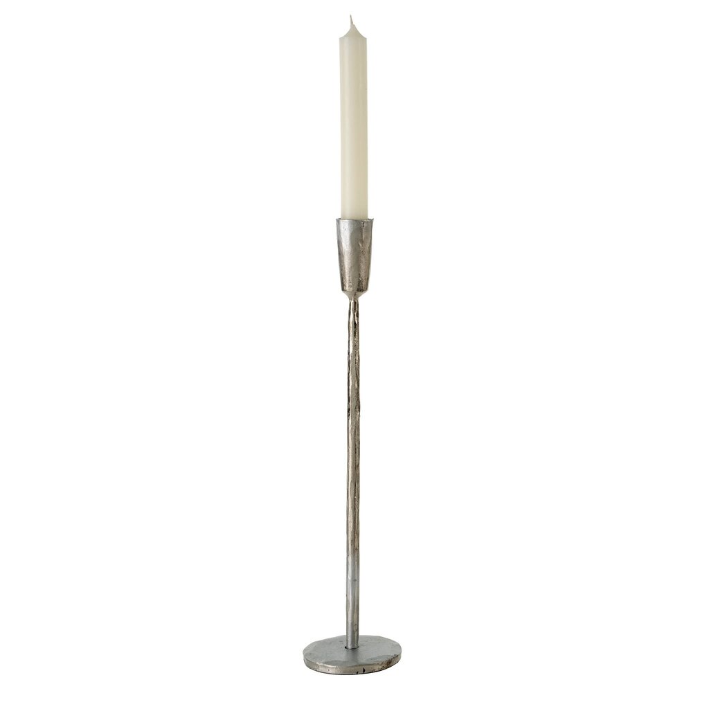 Indaba Luna Forged Candlestick - Large - Silver