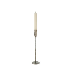 Indaba Luna Forged Candlestick - Medium - Silver
