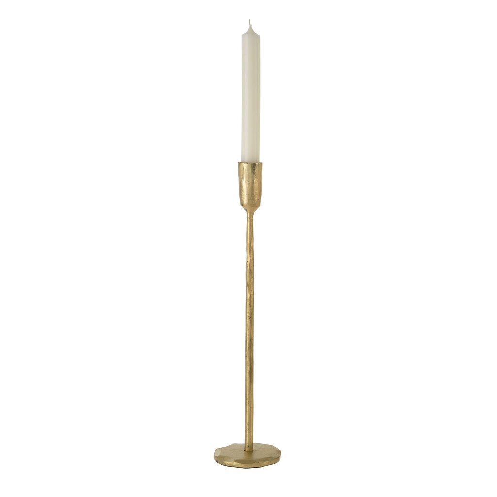 Indaba Luna Forged Candlestick - Large - Gold