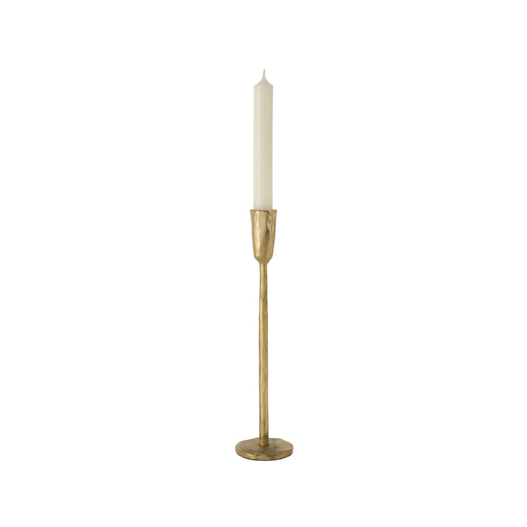 Indaba Luna Forged Candlestick - Medium - Gold