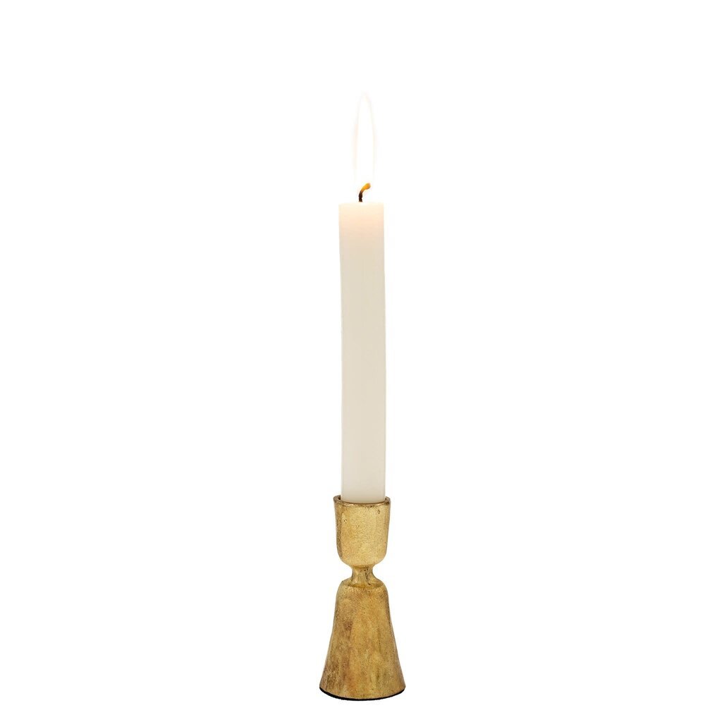 Indaba Zora Forged Candlestick - Small - Gold