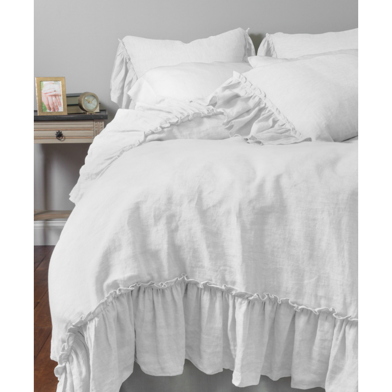 Amity Home Caprice Duvet Cover Set - White - Queen
