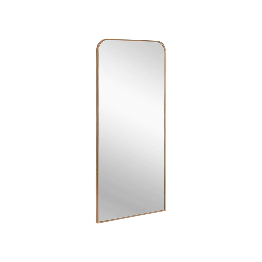 Sunpan Calabasas Floor Mirror - Brass