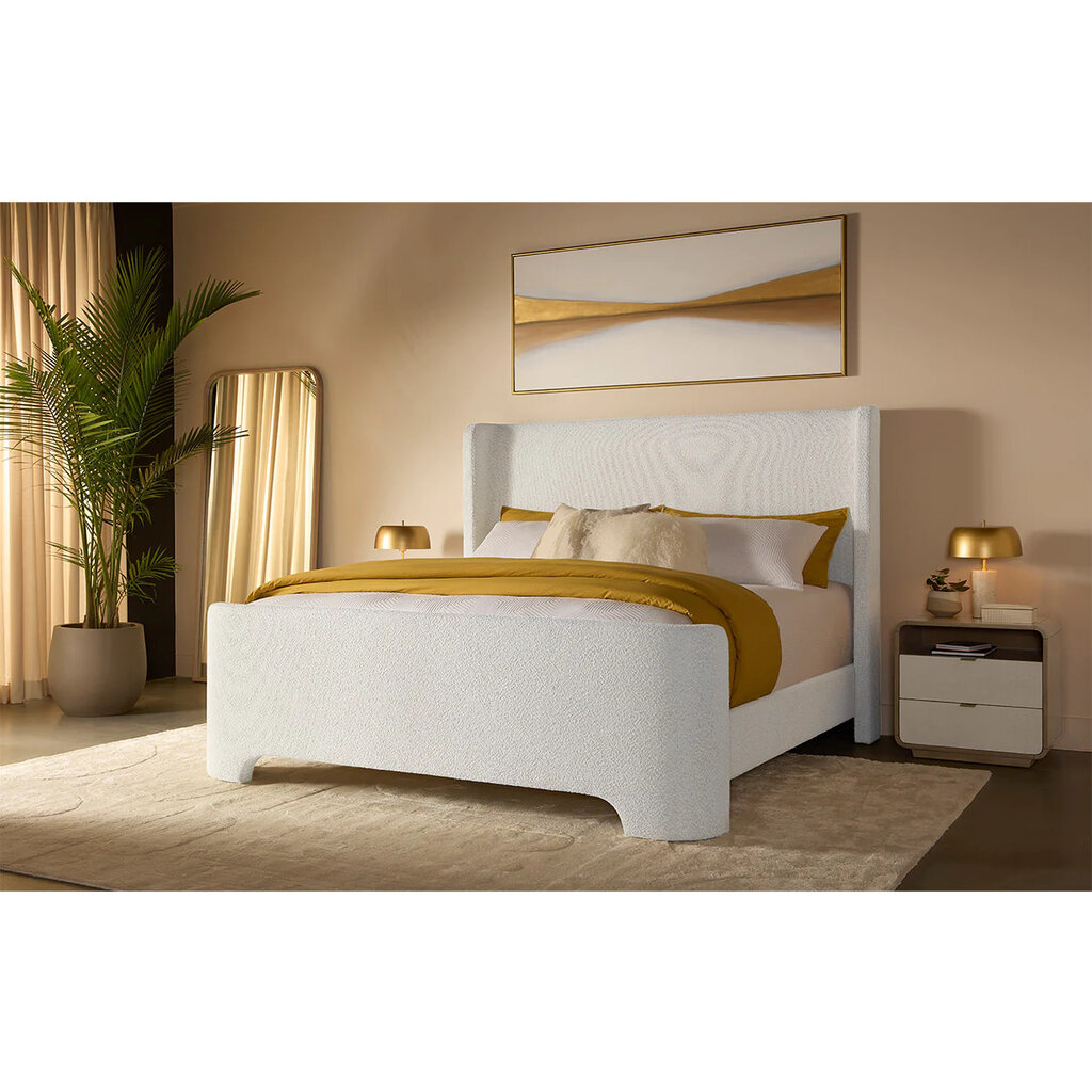 Sunpan Ives Queen Bed - Copenhagen White