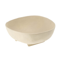 Indaba Rockform Footed Bowl - Large - Ivory
