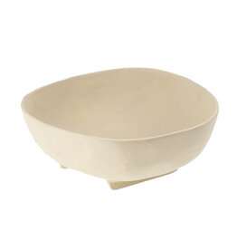 Indaba Rockform Footed Bowl - Large - Ivory