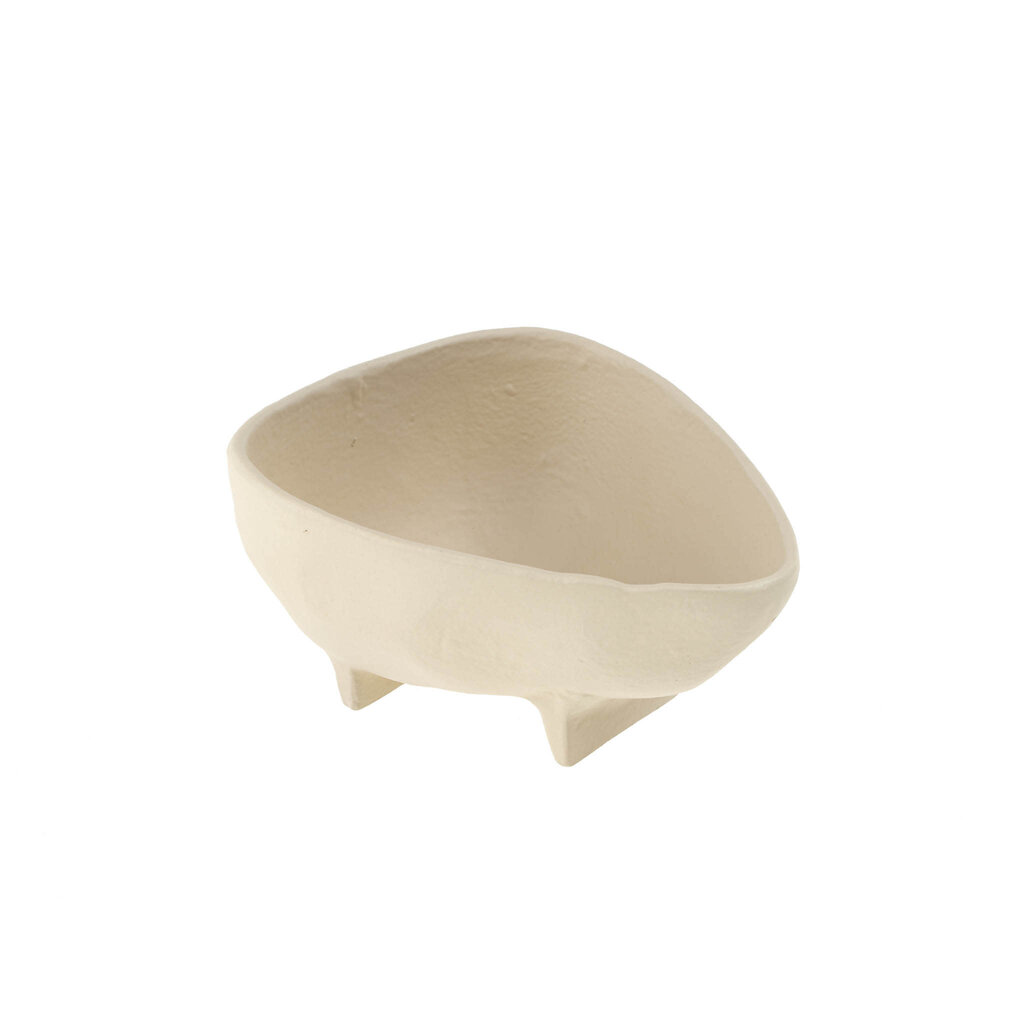 Indaba Rockform Footed Bowl - Small - Ivory