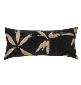 Indaba Linen Eco Print Pillow - Black