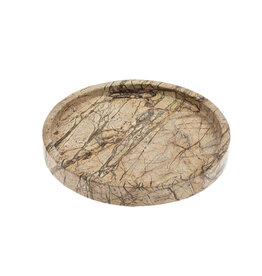 Indaba Round Rainforest Marble Tray - Small