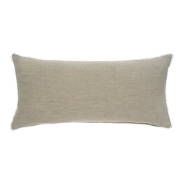 Indaba Lina Linen Pillow - 14x31 - Chambray