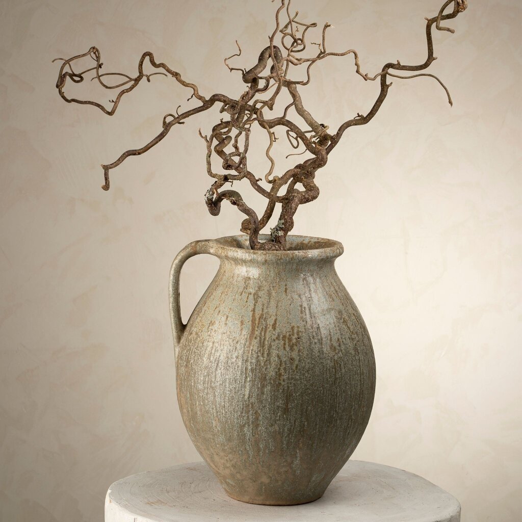 Indaba Rhodes Pitcher Vase - Reactive Brown