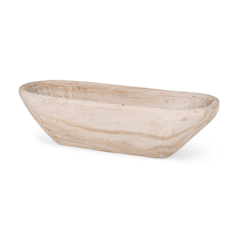 Mercana Athena Reclaimed Wood Bowl - Light-Wash