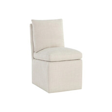 Sunpan Glenrose Wheeled Dining Chair - Effie Linen