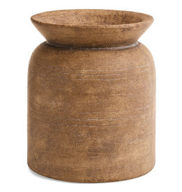 Accents De Ville Textured Terracotta Vase - Antique Brown