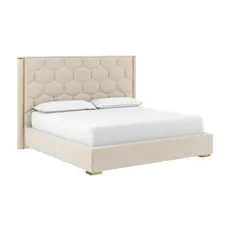 Sunpan Alisha King Bed - Meg Taupe