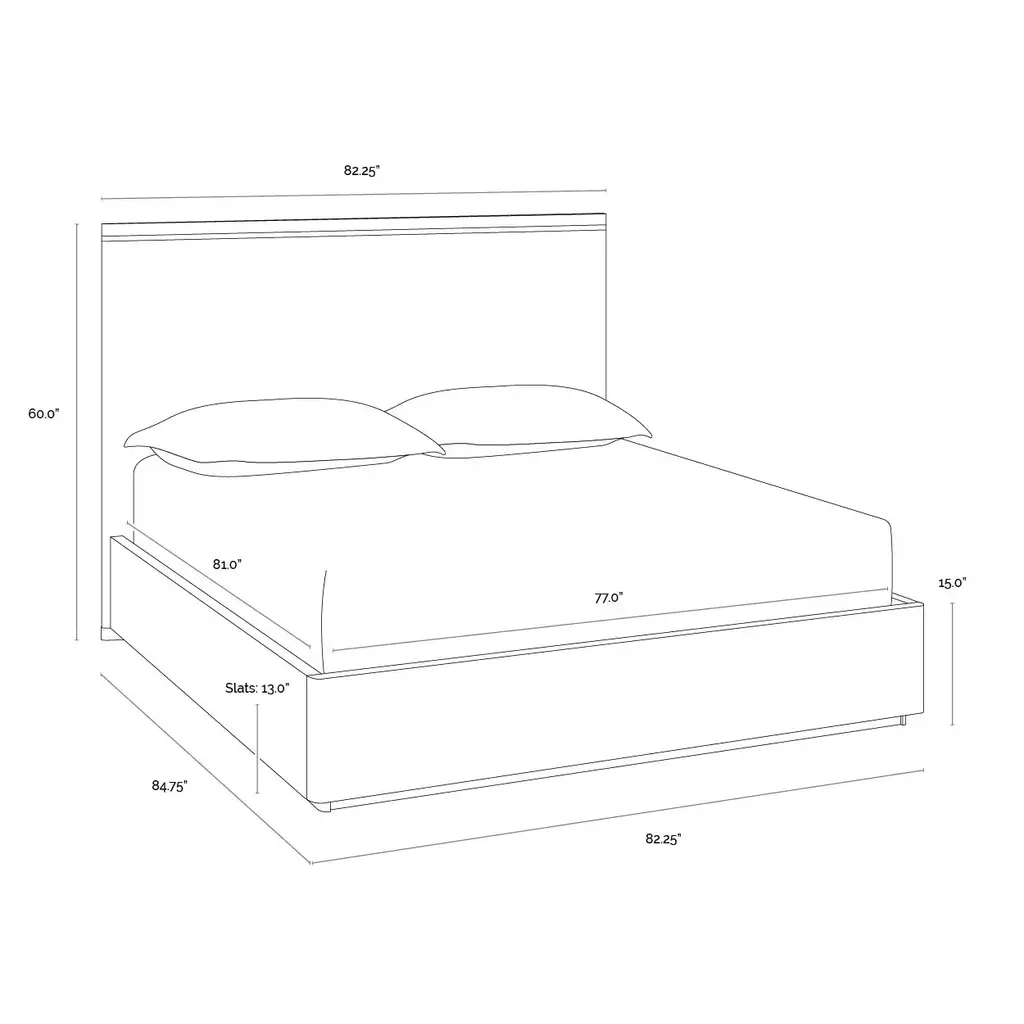 Sunpan Altman King Bed