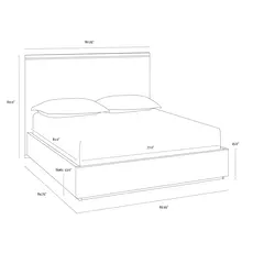 Sunpan Altman King Bed