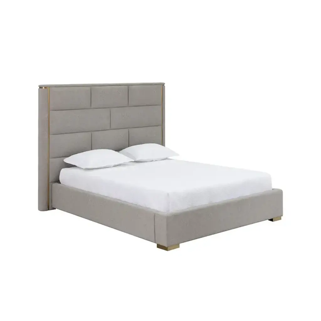 Sunpan Clara Queen Bed - Ernst Sandstone