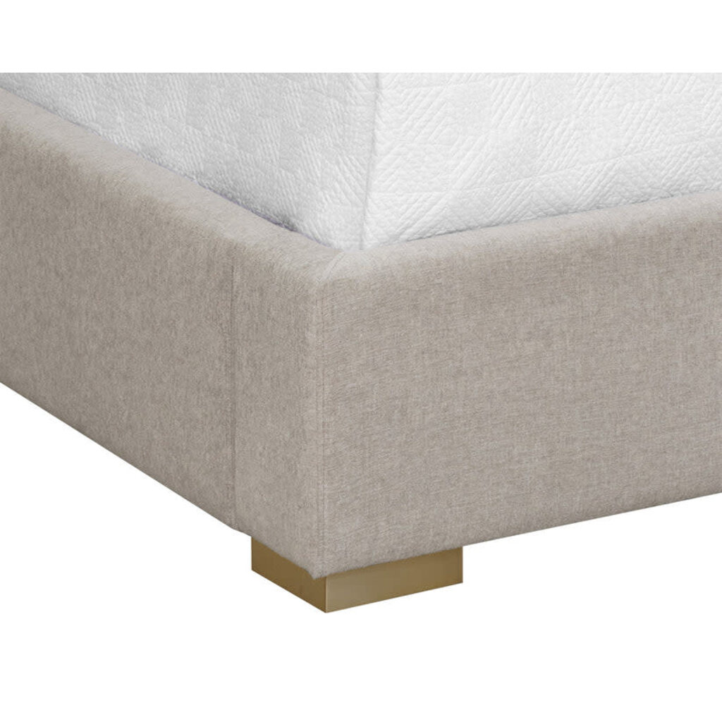 Sunpan Clara King Bed - Ernst Sandstone