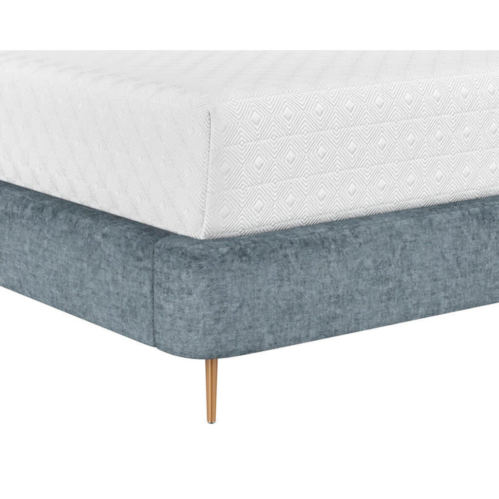 Sunpan Tierra Queen Bed - Bergen French Blue