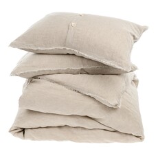 Indaba Lina Linen King Duvet Set -  Chambray