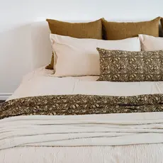 Indaba Kerala Kantha Queen Duvet Set - Natural