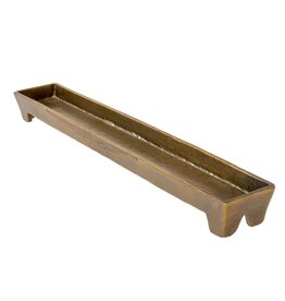 Indaba Long Footed Tray - Bronze