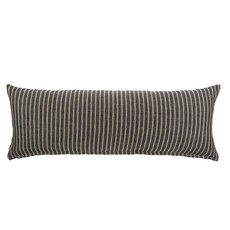 Indaba 15x42 Pinstripe Linen Pillow - Grey