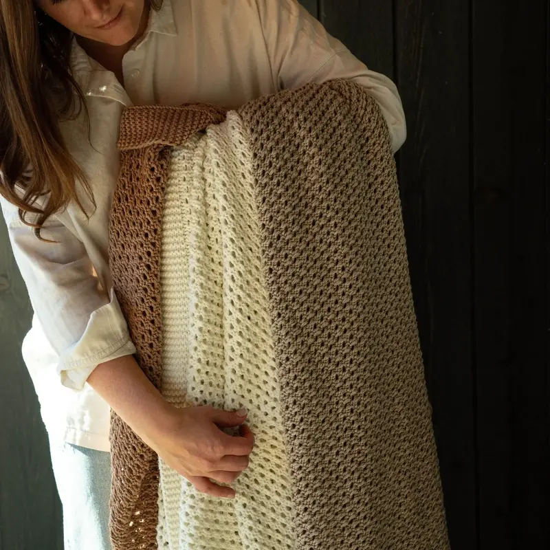 Indaba Chunky Knit Throw - Ivory