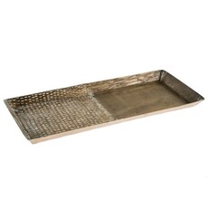 Indaba Klint Metal Tray - Antique Brass - Large