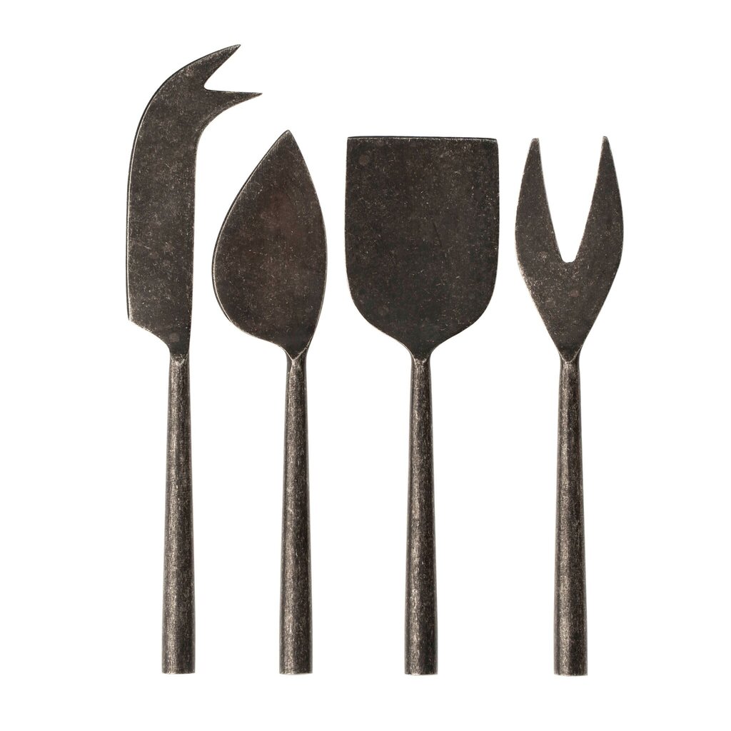 Indaba Tides Cheese Knives - Tumbled Black