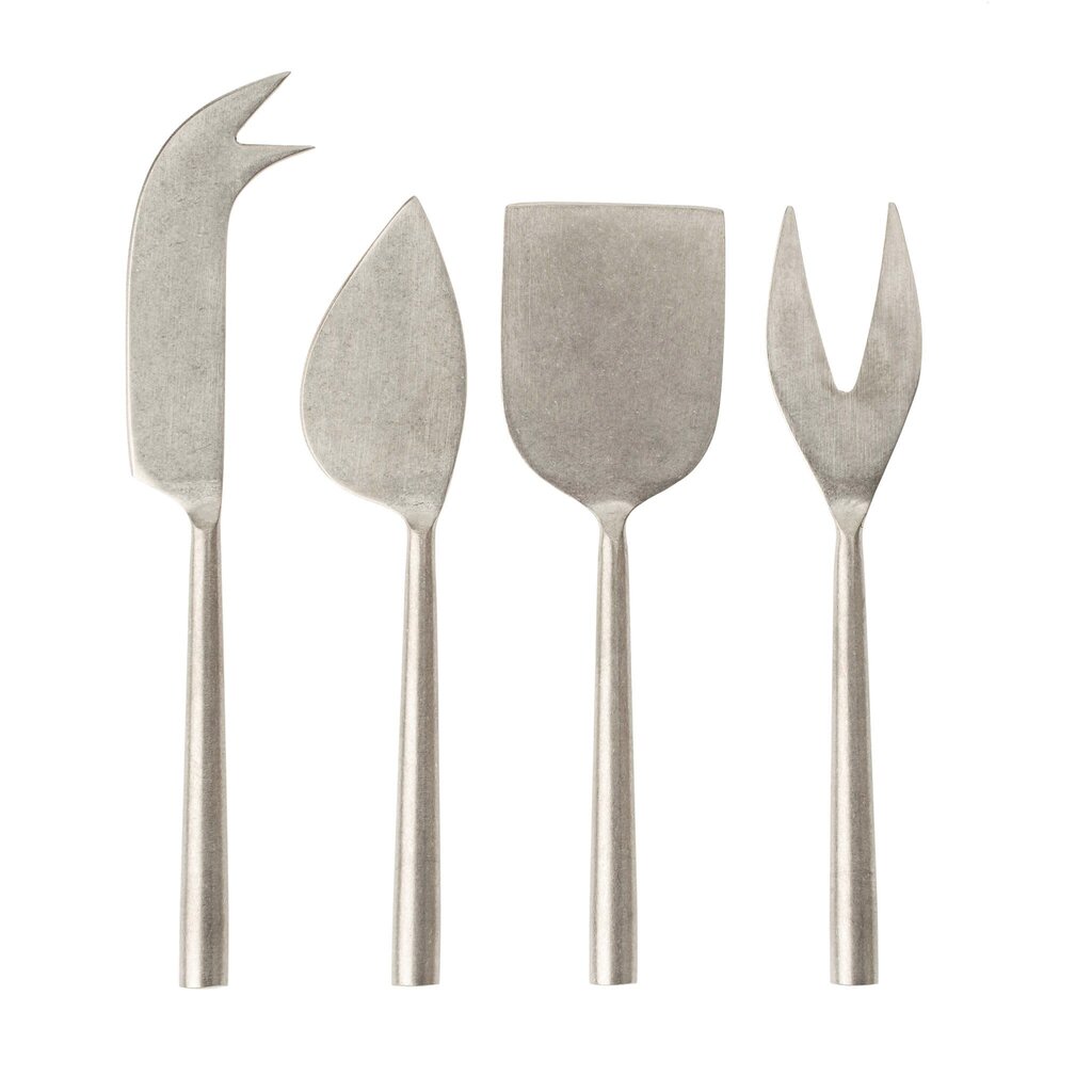 Indaba Tides Cheese Knives - Tumbled Stainless