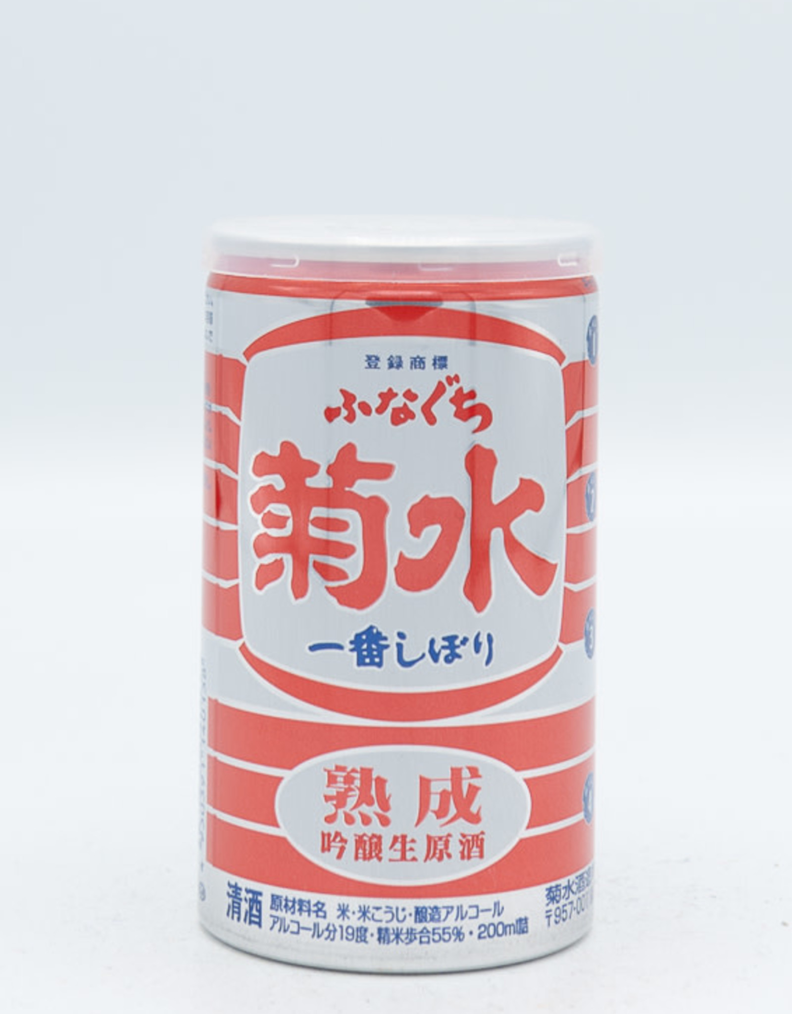 Kikusui Kikusui Funaguchi Jukusei Nama Genshu Sake 200 ml Red Can