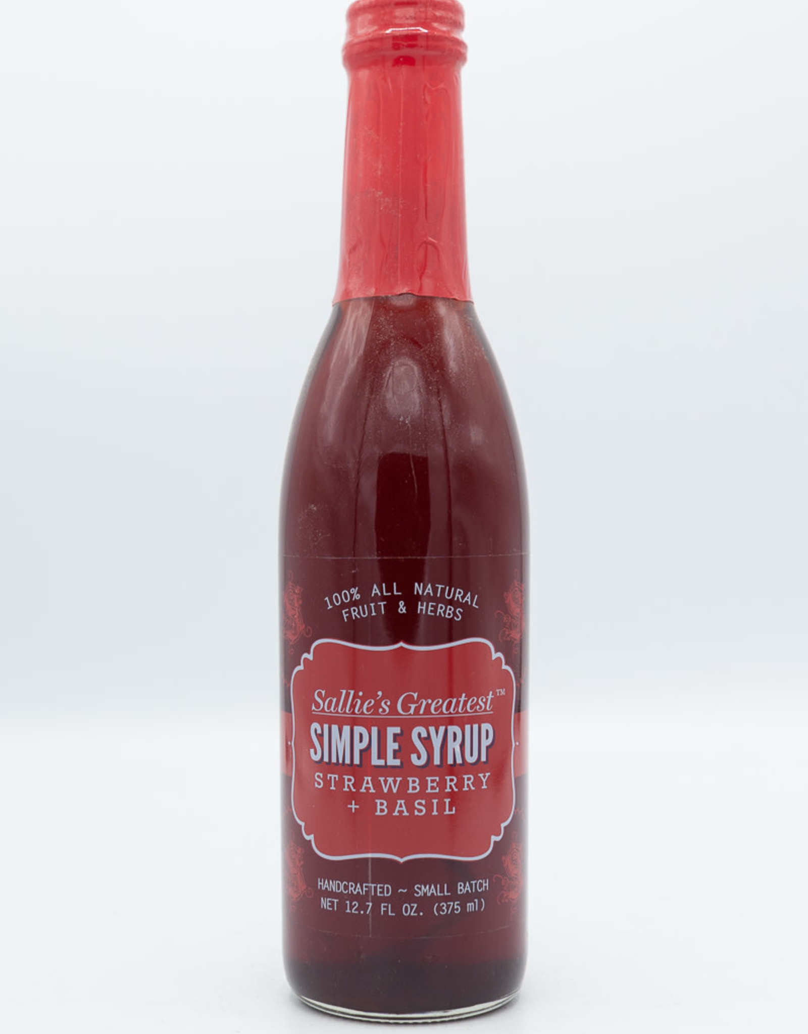 Sallie's Syrups Sallie's Greatest Strawberry & Basil Simple Syrup