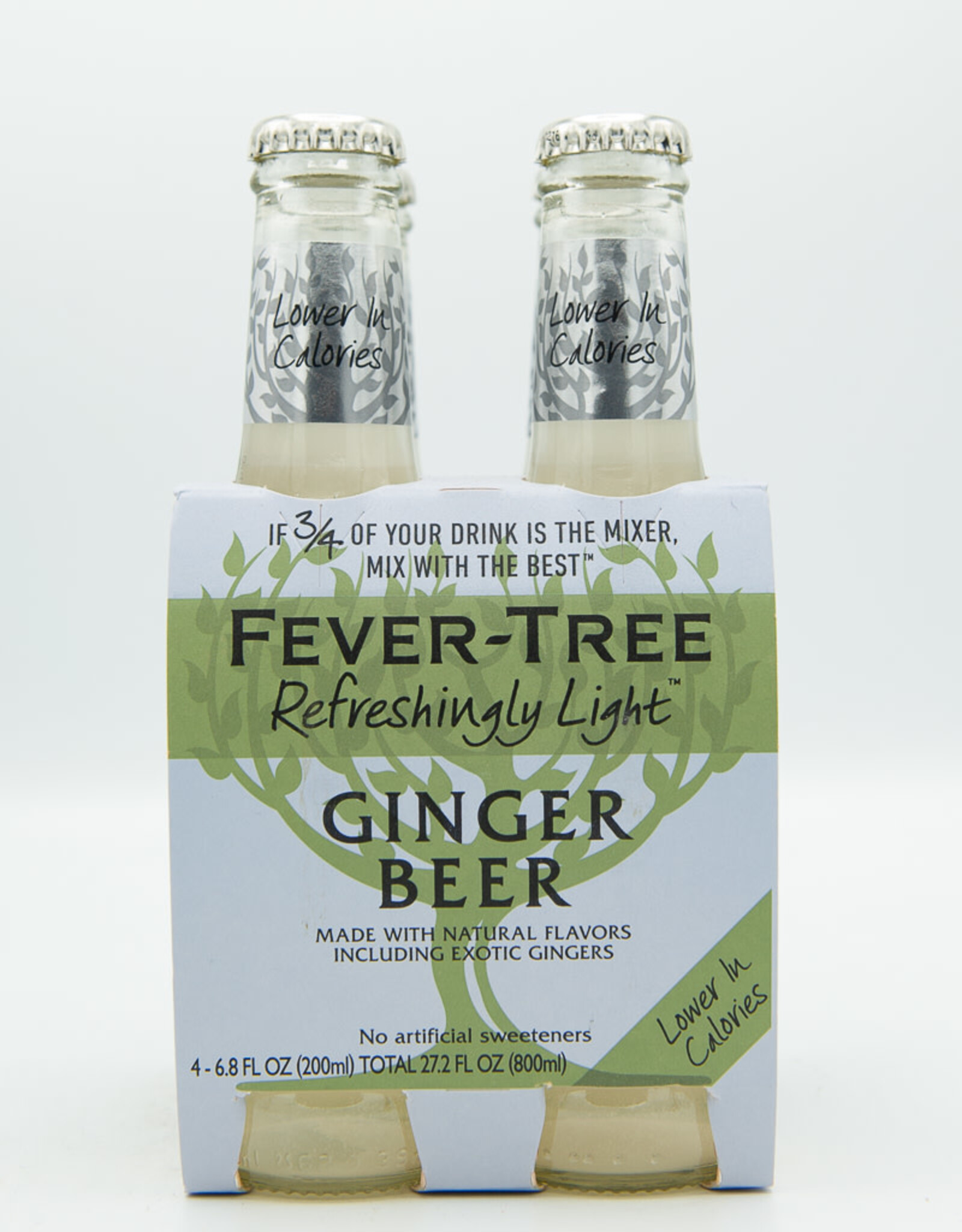 Fever Tree Fever Tree Light Ginger Beer 4 Pk Bottles