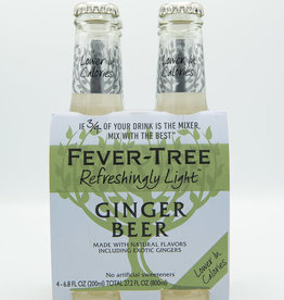 Fever Tree Fever Tree Light Ginger Beer 4 Pk Bottles