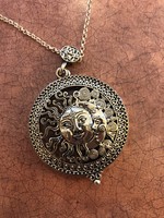 Magnifying Sun & Moon Necklace