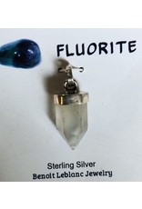 Small Pointed Sterling Silver Gemstone Pendants