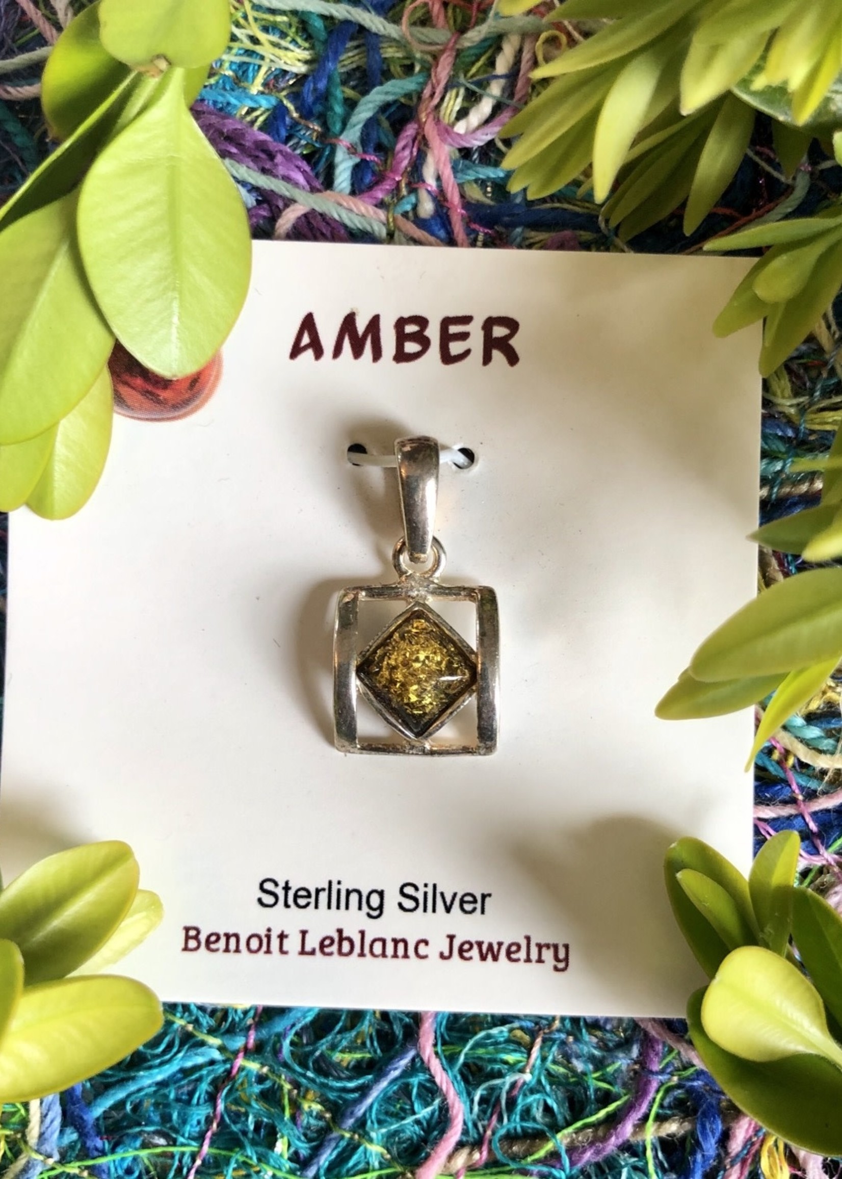 Sterling Silver Gemstone Pendant 21.99