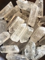 Clear Quartz points supports overall well-being, amplifies intentions & other crystals properties