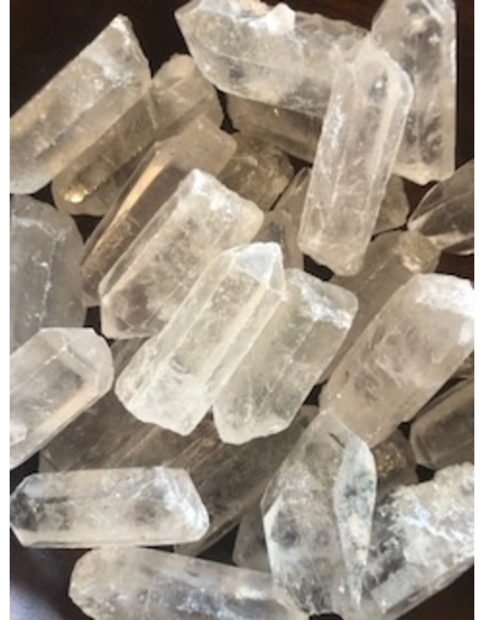 Clear Quartz points supports overall well-being, amplifies intentions & other crystals properties