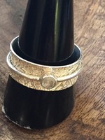 Moonstone Handmade Sterling Spin Ring