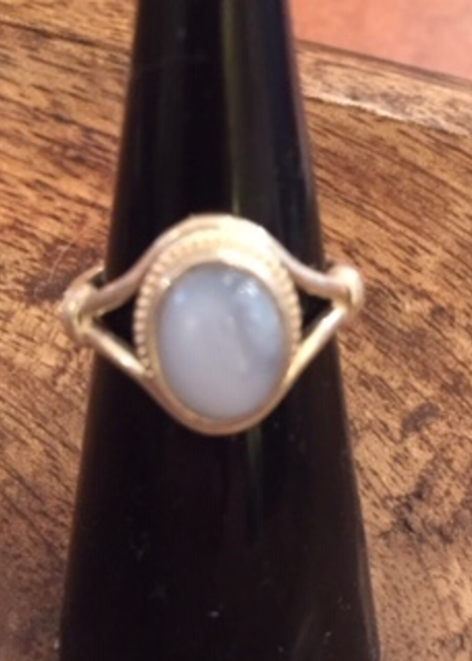 Blue Lace Agate (Namibia) Sterling Ring