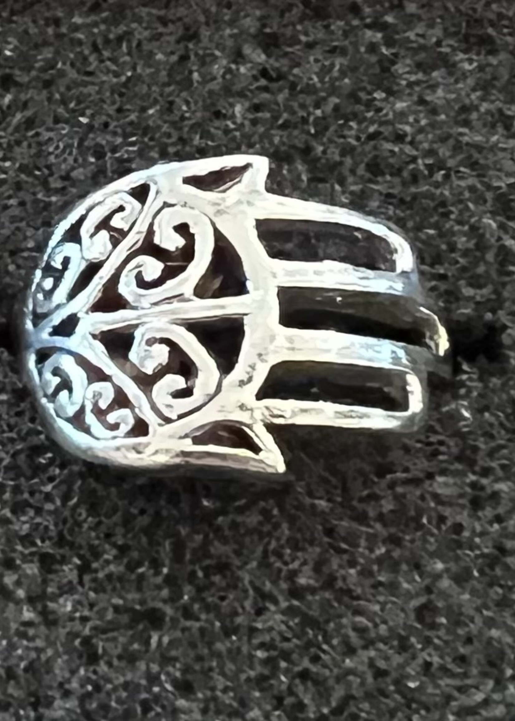 Sterling Silver Fatima Hand Ring