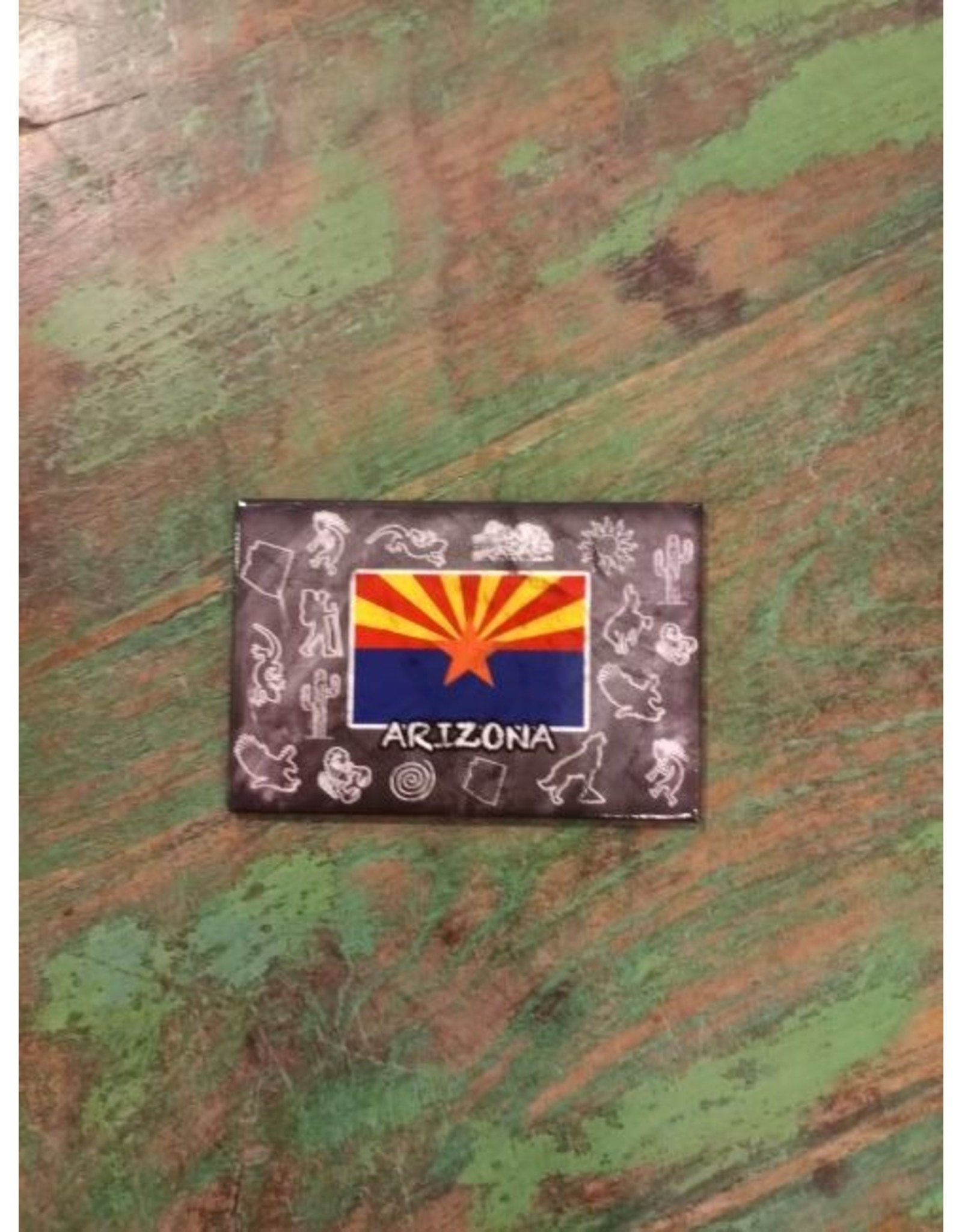AZ Photo Chalk Flag Magnet