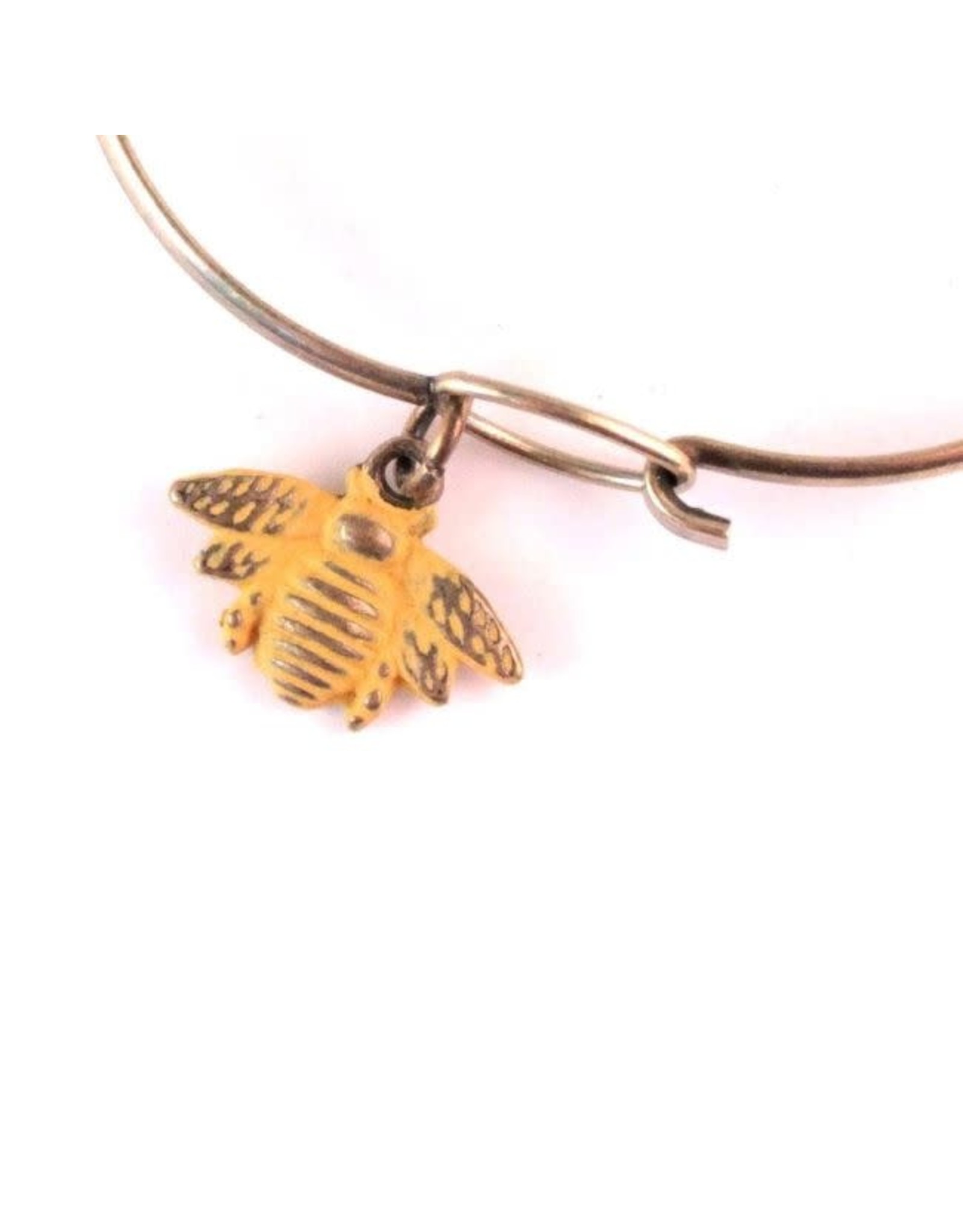 Gleeful Peacock Bee Charm Bracelet