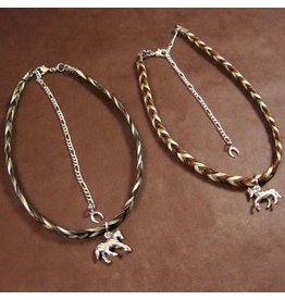 Two-Tone with Horse Charm Youth Choker